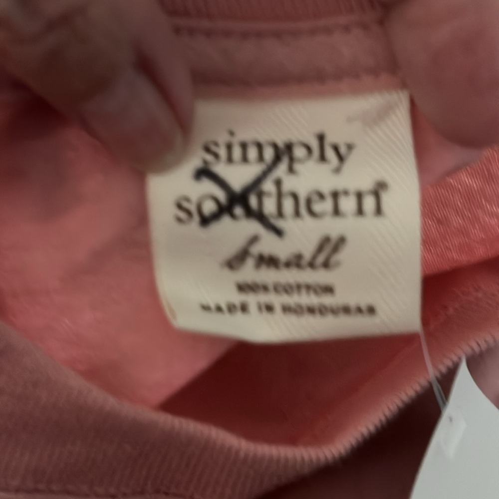 Simply Southern TShirt. Size S. “My heart is on that field” Ball Mom - Picture 3 of 3